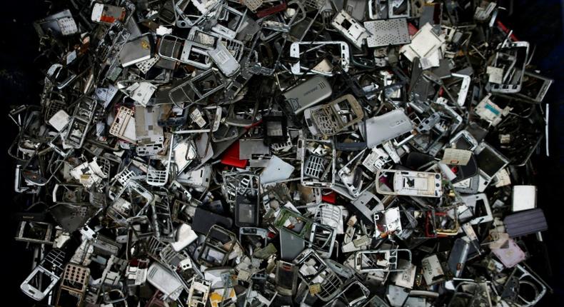 The world produces close to 50 million tonnes of e-waste every year as consumers and businesses throw out their old smartphones, computers and household appliances -- matrial worth an estimated $62.5 billion (55 billion euros)