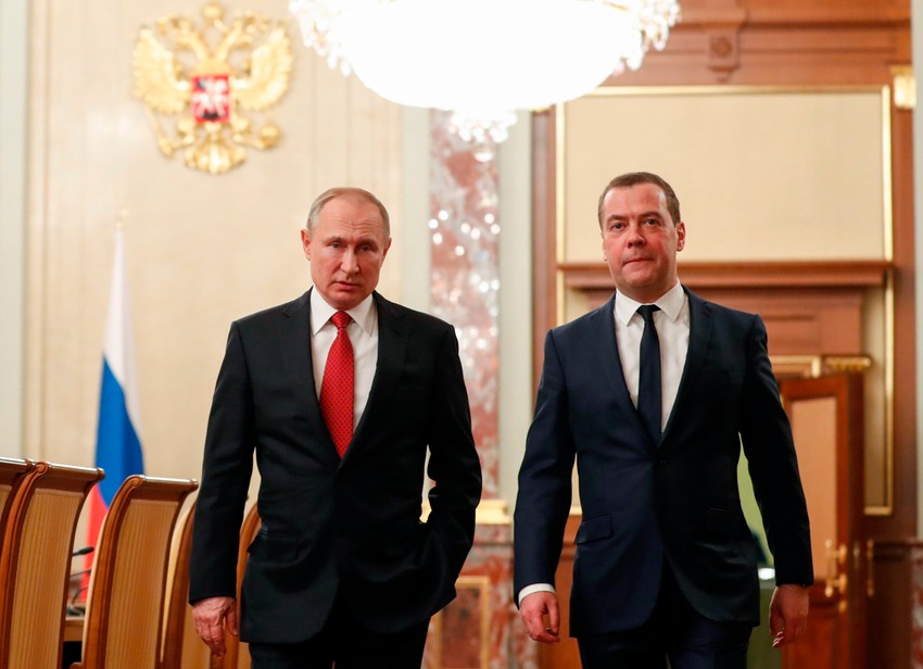 Vladimir Putin i Dmitrij Medvedev
