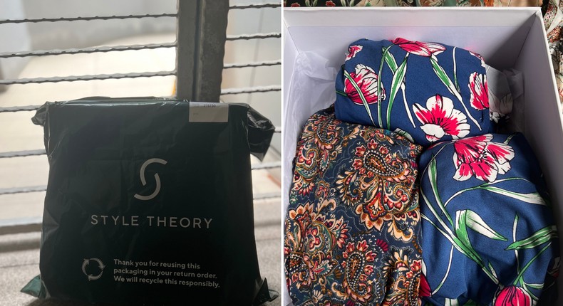 Style Theory box with three dressesNidhi Pandurangi