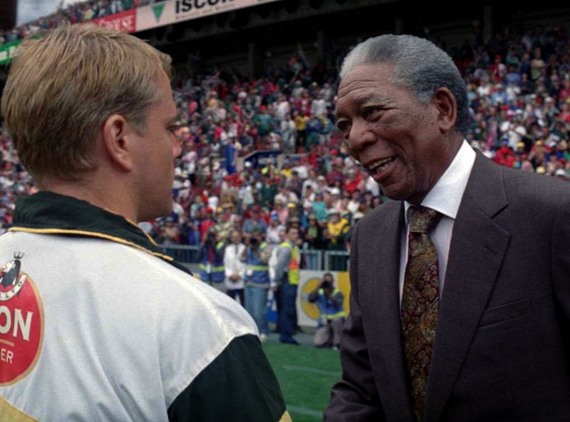 Morgan Freeman jako Nelson Mandela w filmie "Invictus"