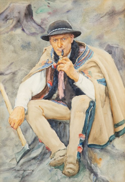 Aleksander Augustynowicz, "Portret górala" (po 1909 r.)