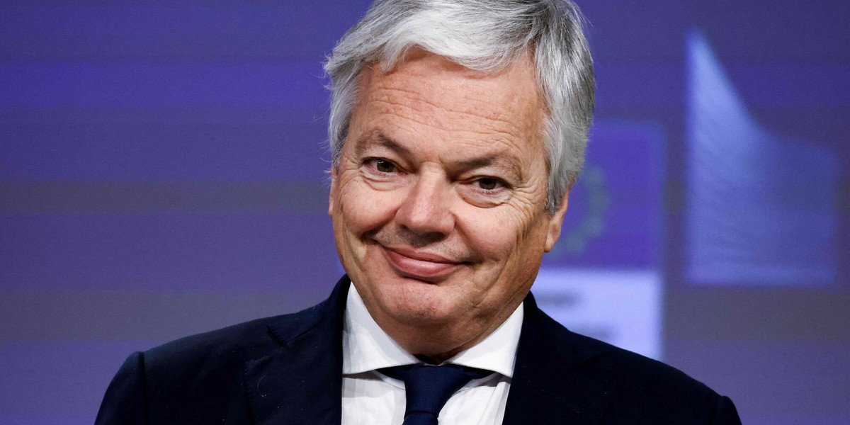 Unijny komisarz ds. sprawiedliwości Didier Reynders.