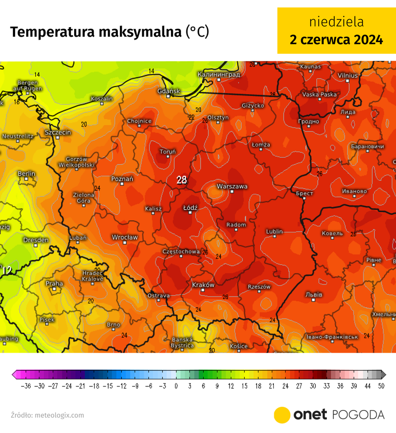 Koniec długiego weekendu nadal będzie bardzo ciepły, miejscami niemalże upalny