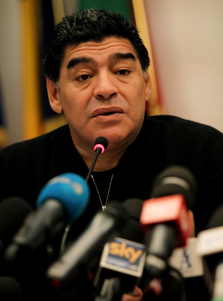 Diegp Maradona w 2014 roku