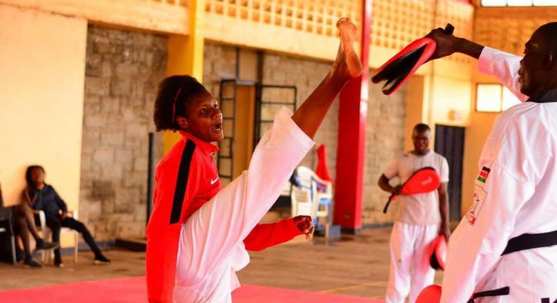 Faith Ogalo, a Student from Kibabii University qualified for the 2020 Tokyo Olympics after emerging victorious in her Taekwondo heavy weight category final clash at the 2020 Africa qualifiers in Rabat, Morocco.