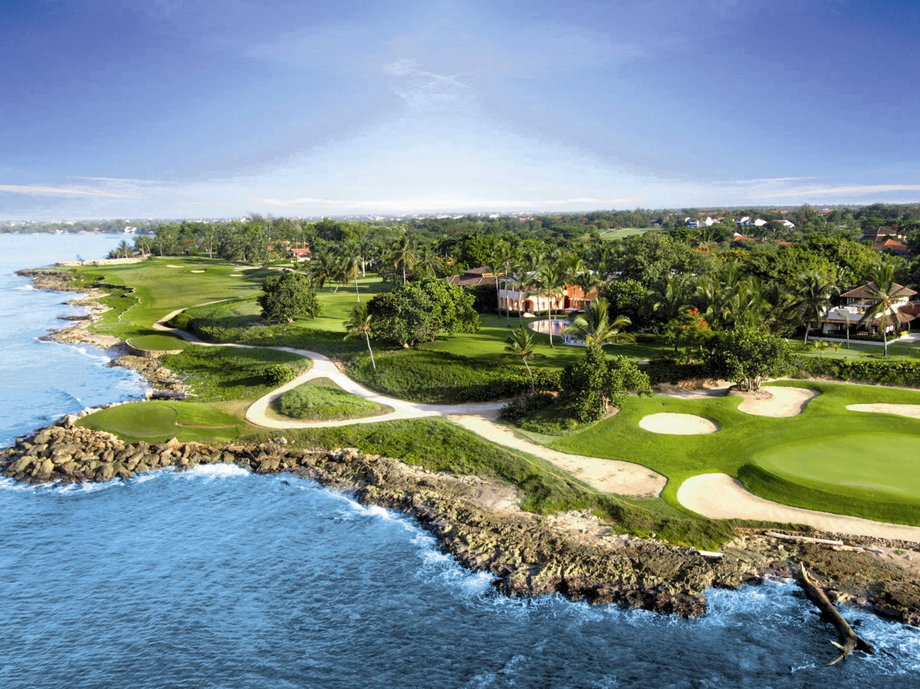 Teeth of the Dog in Casa de Campo, Dominican Republic, is consistently ranked the number-one course in the Caribbean. Designed by Pete Dye, the course has seven oceanside holes.