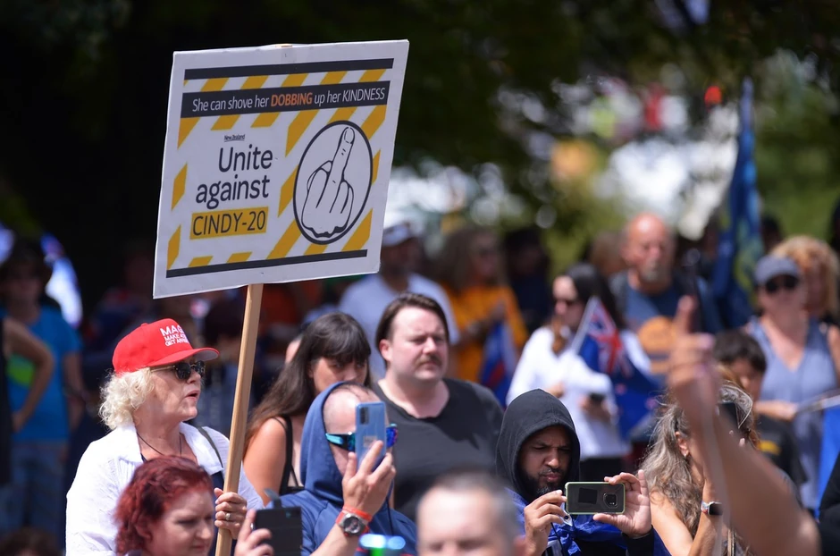 Protest antivaksera u Velingtonu