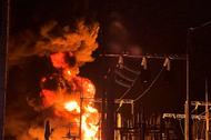 Pożar w elektrociepłowni w Biełgorodzie