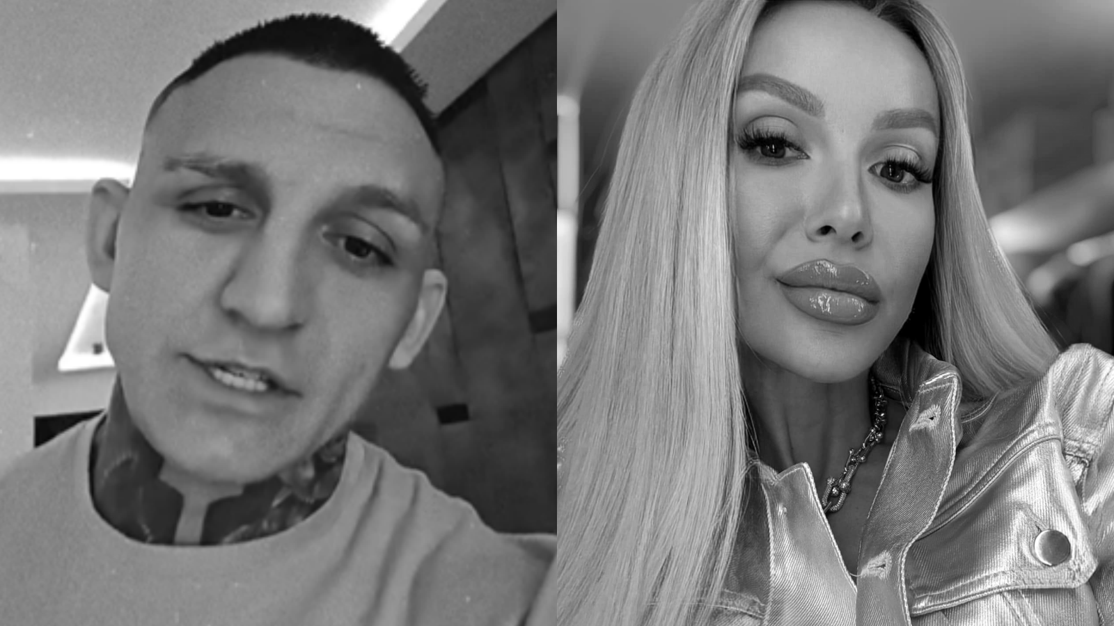 MMA zápasník Gábor Boráros a jeho expartnerka Monika Jákliová.