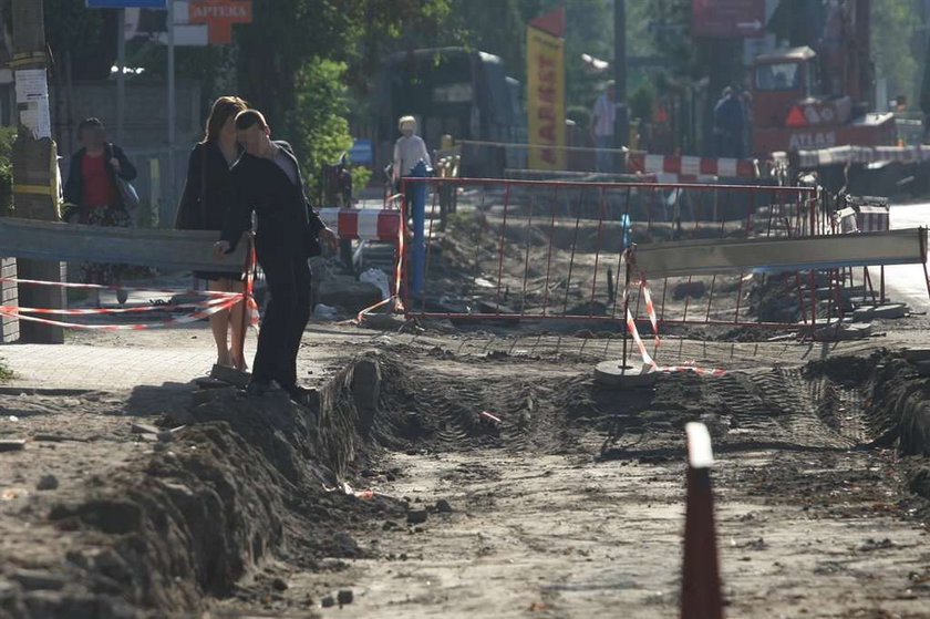 We Wrocławiu do szkoły przez wykopy