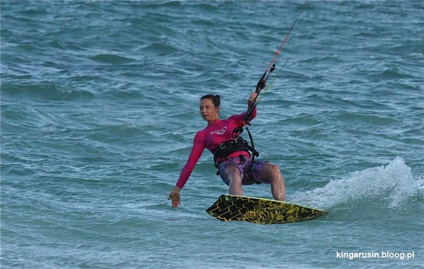 Kinga Rusin na Kitesurfingu