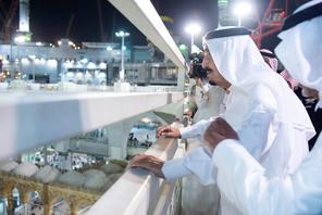 Saudi King Salman visits the Grand Mosque following crane accident 