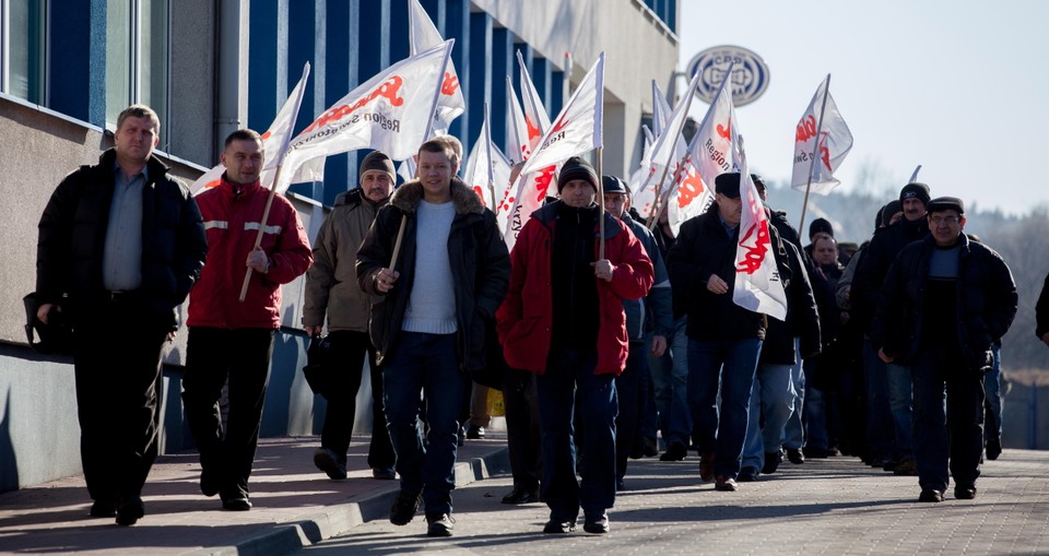 Manifestowali w obronie pracowników Premy