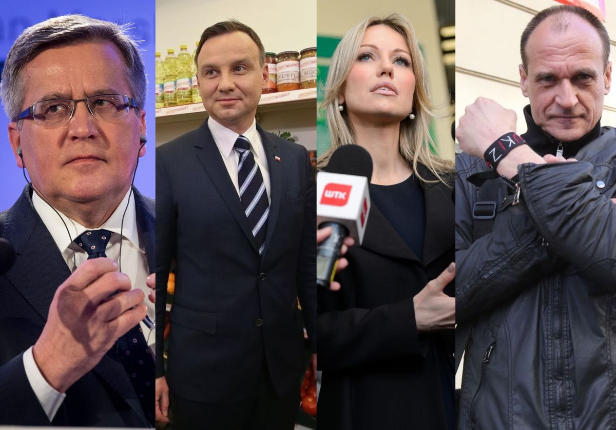 Bronisław Komorowski, Andrzej Duda, Paweł Kukiz, Magdalena Ogórek