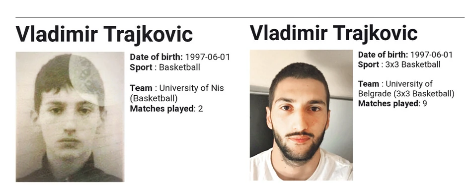 Jednom igraču menjali sliku da bi igrao za različite timove