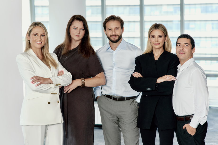 Zespół Zarządzający ITDS Polska, od lewej: Anna Szczerbak, Joanna Modrak-Grabowska, Charles Gamba, Katarzyna Stachowiak oraz Riadh Chaabouni.