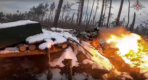 Руската војска на неоткриена локација во Украина на 15 февруари