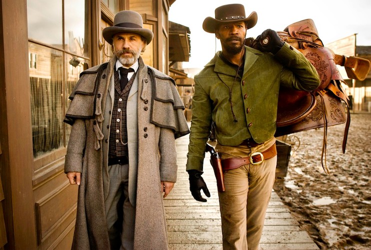 Christoph Waltz i Jamie Foxx w 'Django'
