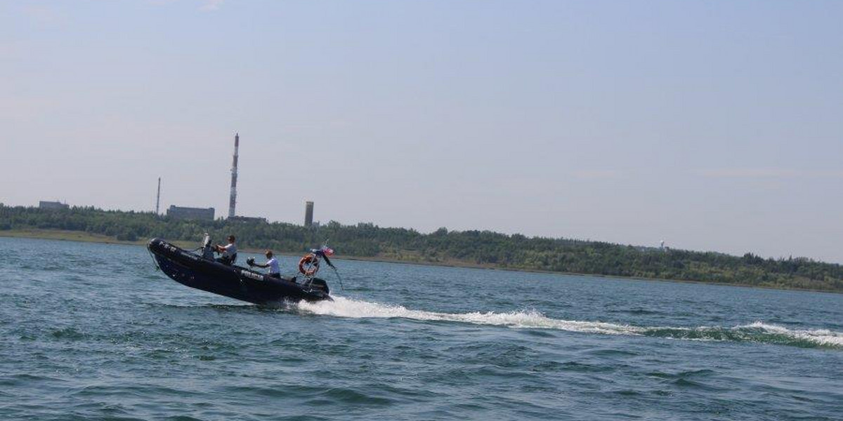 Akcja poszukiwawcza na Jeziorze Tarnobrzeskim