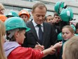 Donald Tusk spotkał się z młodymi piłkarzami