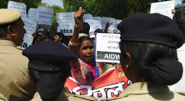 The rape case against Kuldeep Singh Sengar sparked oputrage in India and frequent protests were held by activists and students