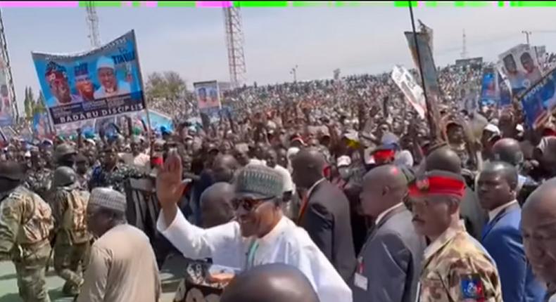 Buhari leads APC presidential campaign rally in Bauchi