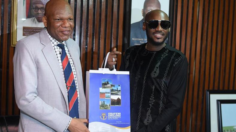 2Face Idibia receives award of Fellow of the School of Music at Obafemi Awolowo University