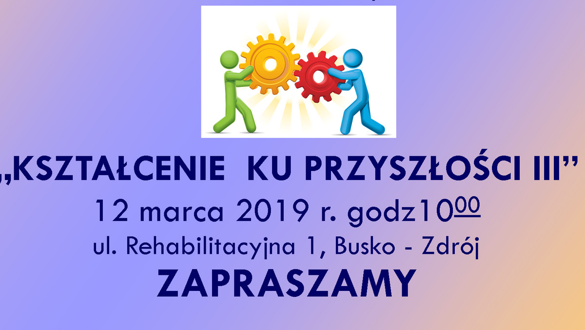 12 marca w Specjalnym Ośrodku Szkolno-Wychowawczym dla Niepełnosprawnych Ruchowo przy ulicy Rehabilitacyjnej 1 w Busku Zdroju odbędzie się dzień otwarty pod hasłem "Kształcenie ku przyszłości". Gośćmi specjalnymi wydarzenia będą dziennikarze Onetu: Janusz Schwertner, Daniel Olczykowski i Dawid Serafin.