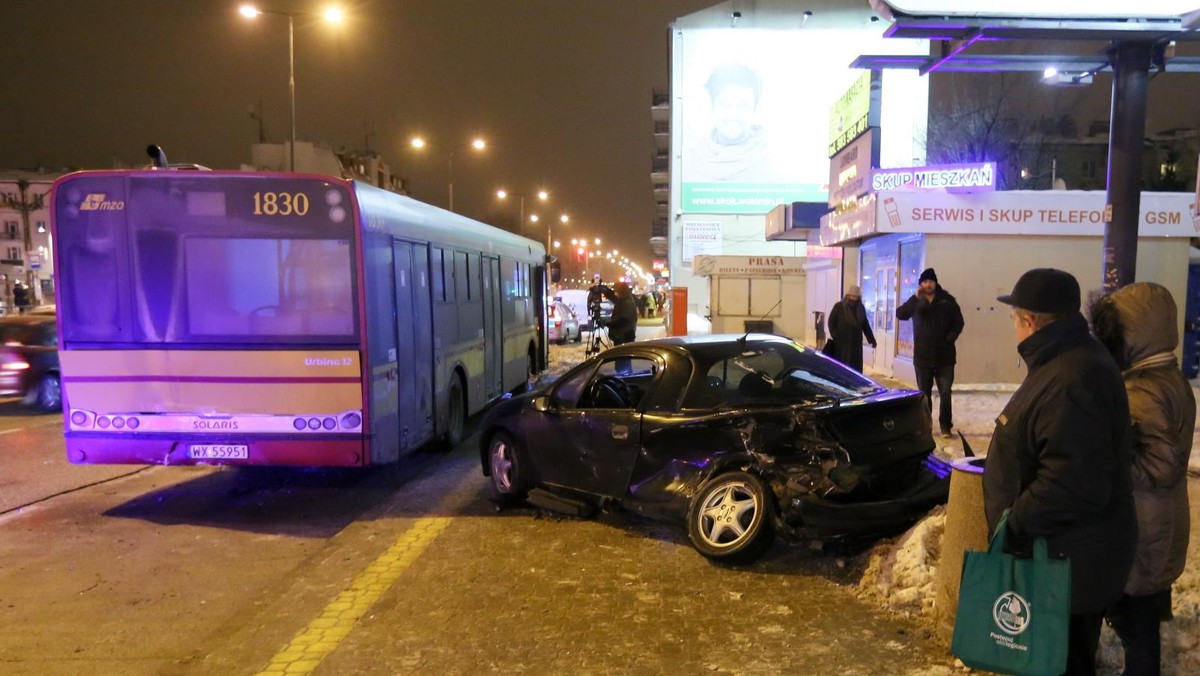 WARSZAWA PLAC SZEMBEKA WYPADEK PIJANY KIEROWCA