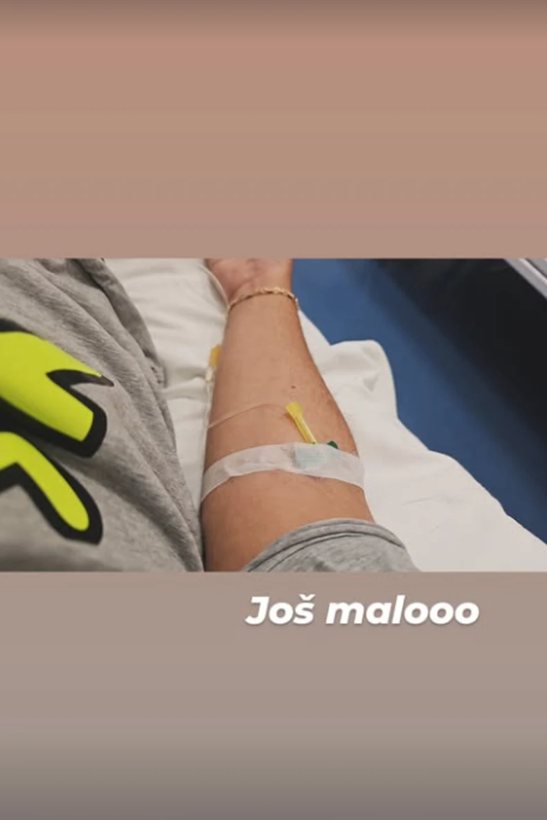 Milan Milošević na infuziji