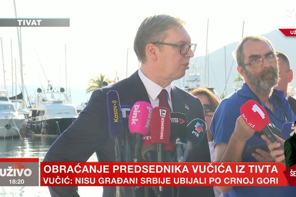 "U NEMIRIMA 15. MARTA UČESTVOVALO VIŠE OD 2.000 DRŽAVLJANA CRNE GORE" Vučić otkrio tokom obraćanja u Tivtu: "Bilo je čak i nekih poslanika, a nikad nikoga iz vaše zemlje nismo optužili za to"