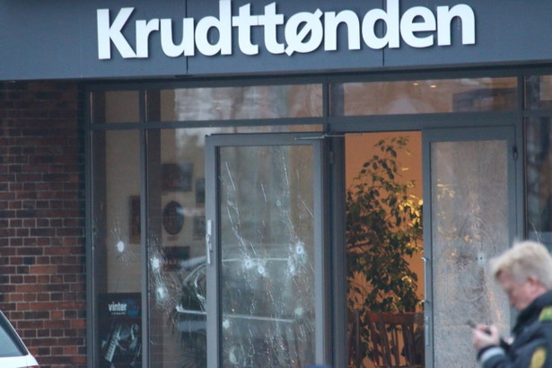 Kawiarnia Krudttonden w Kopenhadze, gdzie doszło do strzelaniny. 14.02.2015.