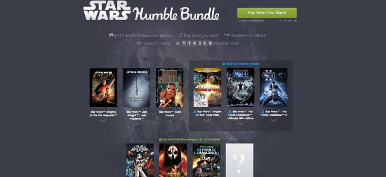 Humble Bundle Star Wars - dziewięć świetnych klasyków za 40 złotych [Aktualizacja]