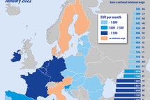 Od Luksemburga, po Bułgarię. Mapa płacy minimalnej w UE