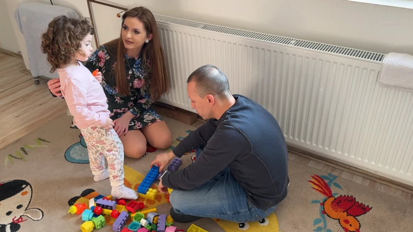 Irina sa roditeljima