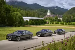 Opancerzone i elektryczne BMW i7 przewiozły szefów państw na szczyt G7 