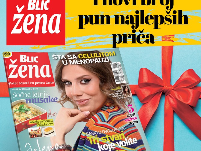 "Blic žena"  11. jula stiže kao poseban paket po ceni od 199 dinara