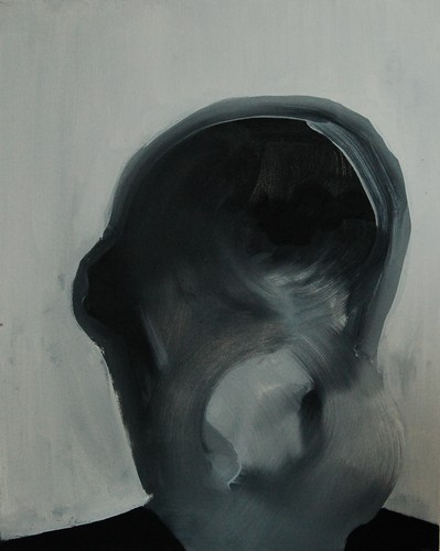 'Szkice do portretu 24', Cezary Bednarczyk, olej na płótnie, 50x40 cm