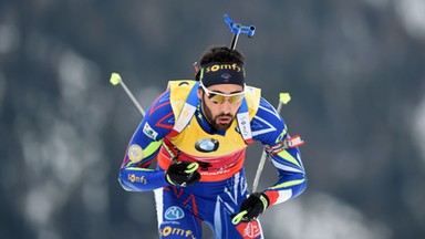 Biathlonowy PŚ: Martin Fourcade wygrał bieg ze startu wspólnego