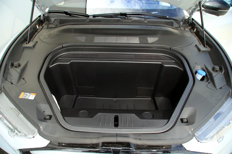 Ford Mustang Mach-E ma dodatkowy przedni bagażnik o pojemności 81 l.