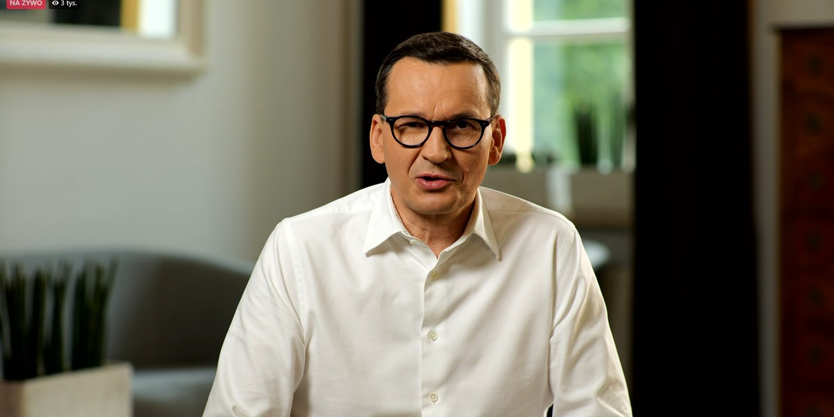 Premier Mateusz Morawiecki odpowiadał na pytania internautów z Facebooka.