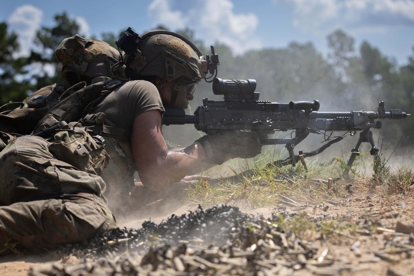 Vežba 82. vazdušno-desantne divizije i drugih jedinica američke vojske u Fort Bregu u Severnoj Karolini 26. jula 2025.