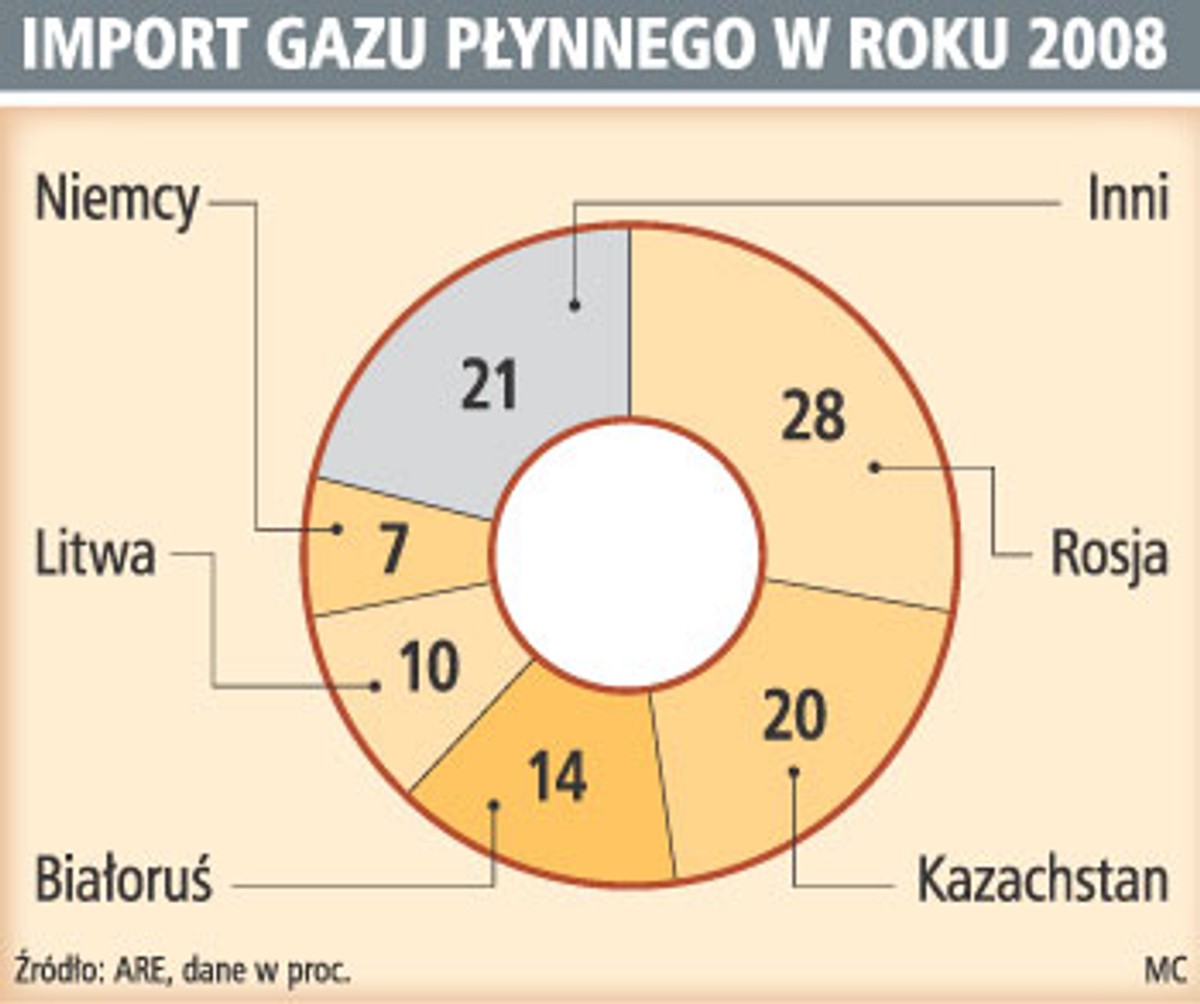 Import gazu płynnego w roku 2008