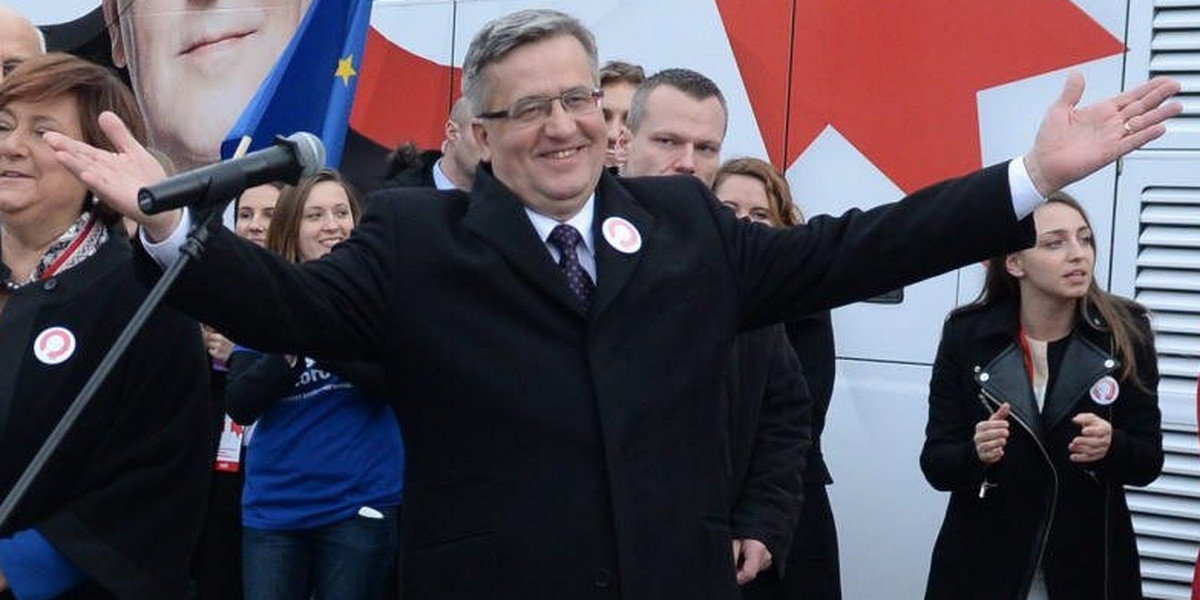 PIASECZNO WYBORY PREZYDENCKIE KAMPANIA KOMOROWSKI