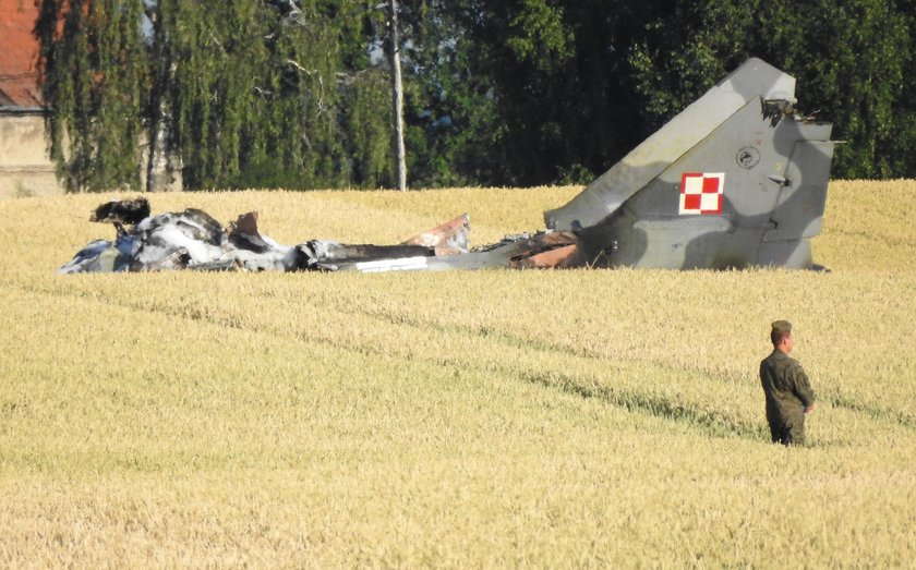 Katastrofa koło Pasłęka. Rozbił się wojskowy myśliwiec