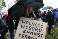 Polish women strike against abortion ban in Gdansk