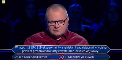 "Milionerzy" – nauczyciel odpadał na pytaniu o eksperymenty w wojsku polskim