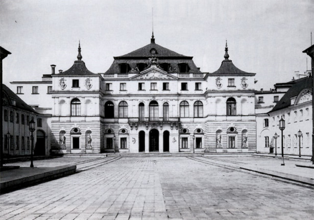 Pałac Brühla w Warszawie, fot. Henryk Poddębski, około 1939 roku