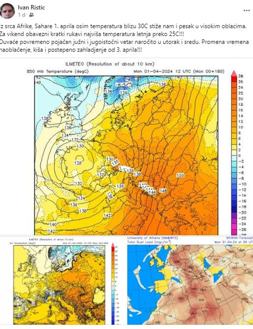 Vremenska prognoza Ivana Ristića