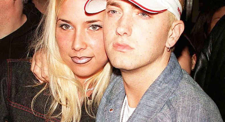 American rapper Eminem and his ex wife Kim Scott [People]